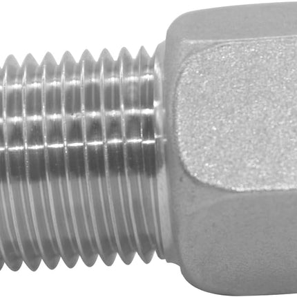1/2" Female to 1/2" Male Extension Pipe Nipple Connector, Stainless Steel Pipe Longer Fitting Adapter 1.57" Length (40 mm)