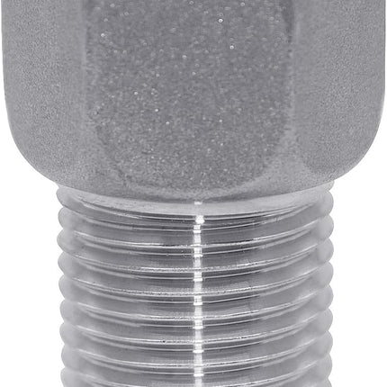 1/2" Female to 1/2" Male Extension Pipe Nipple Connector, Stainless Steel Pipe Longer Fitting Adapter 1.57" Length (40 mm)