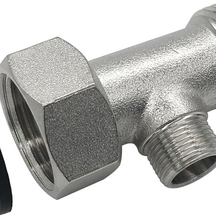 Bidet T Adapter Tee Valve for Bidet(7/8 ballcock to 7/8 ballcock to 3/8 compression threaded) 3 Way Connector Attachment for Toilet