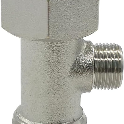 Bidet T Adapter Tee Valve for Bidet(7/8 ballcock to 7/8 ballcock to 3/8 compression threaded) 3 Way Connector Attachment for Toilet