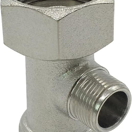 Bidet T Adapter Tee Valve for Bidet(7/8 ballcock to 7/8 ballcock to 3/8 compression threaded) 3 Way Connector Attachment for Toilet