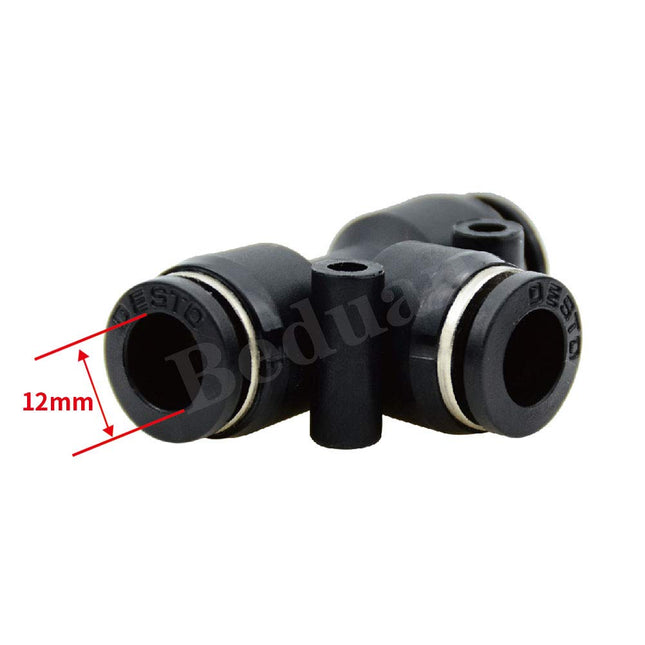 Push to Connect Air Fitting 12mm Tube OD Pneumatic Tee Union Fitting Push Lock(Pack of 10) – product detail