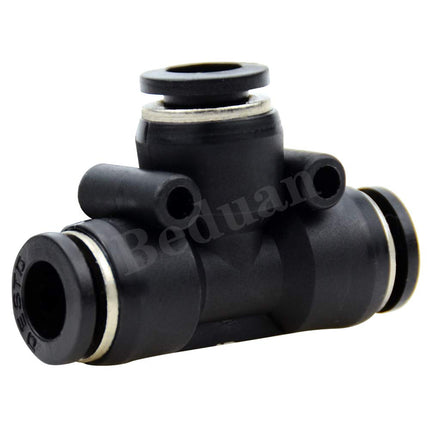 Push to Connect Air Fitting, 12mm Tube OD Pneumatic Tee Union Fitting Push Lock(Pack of 10)