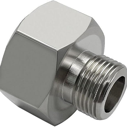 Brass Water Line Adapter 1/2" Female to 3/8" Male Reducer Hose Pipe Compression Fitting Kitchen Bathroom Faucet Supply Hose, Stop Valve Adapter, Pipe Connector With Rubber Washer(Pack of 4)
