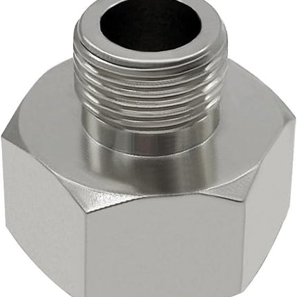 Brass Water Line Adapter 1/2" Female to 3/8" Male Reducer Hose Pipe Compression Fitting Kitchen Bathroom Faucet Supply Hose, Stop Valve Adapter, Pipe Connector With Rubber Washer(Pack of 4)