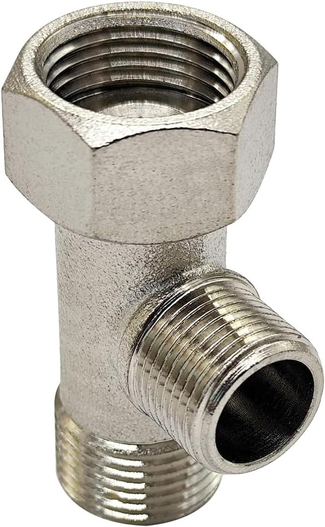 Brass Angle Stop Add-A-Tee Valve Compression Tee 3/8 Comp.Inlet by 3/8 Outlet with 1/2 Male G to 3/8 – product detail