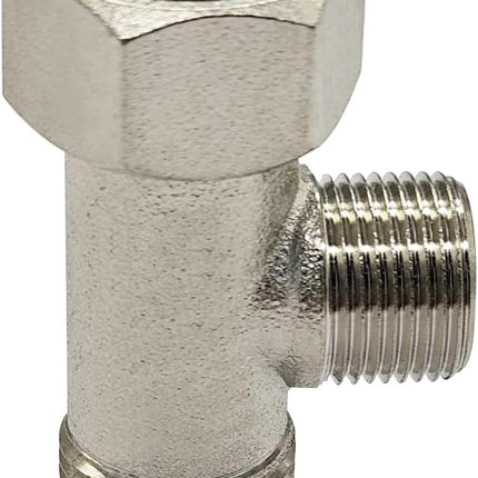 Brass Angle Stop Add-A-Tee Valve Compression Tee 3/8 Comp. Inlet by 3/8 Outlet with 1/2 Male G to 3/8 Female Comp Adapter