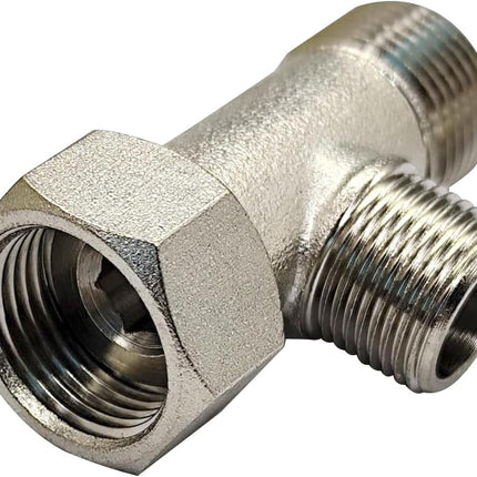 Brass Angle Stop Add-A-Tee Valve Compression Tee 3/8 Comp. Inlet by 3/8 Outlet with 1/2 Male G to 3/8 Female Comp Adapter