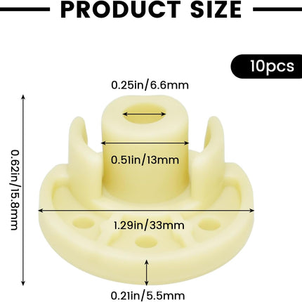 9709707 Mixer Rubber Foot, 10Pcs Blender Bottom Pads Feet Replacement Parts for Kitchen Aid Tilt Head Stand Mixer KSM150 KSM152 KSM154 KSM155 KSM158 KSM160 WP9709707 AP4326634 PS1488432