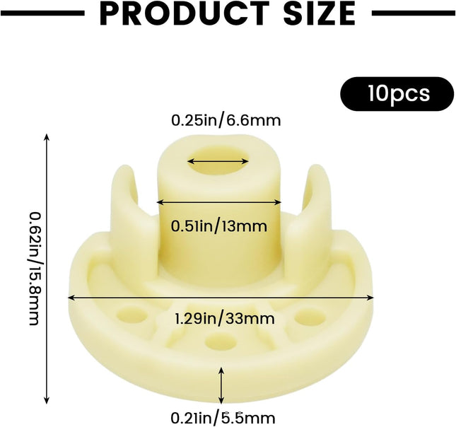9709707 Mixer Rubber Foot 10Pcs Blender Bottom Pads Feet Replacement Parts for Kitchen Aid Tilt – product detail