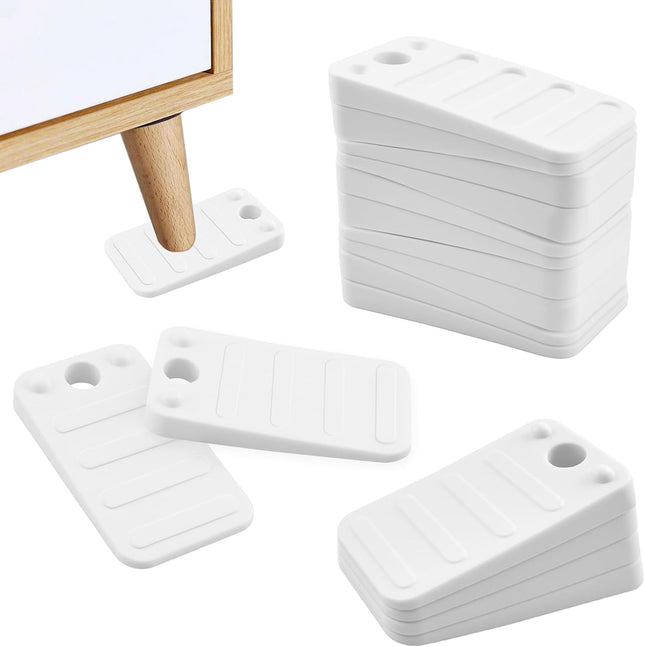 24 Pcs White Furniture Leveling Shims