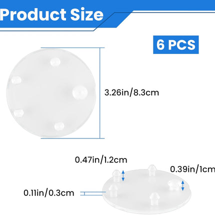 6Pcs 3'' Toilet Tank Silicone Flapper Seal Gaskets | Upgraded Replacement for American Standard 7381424-100.0070A | Leak-Proof Fit for Household Toilet Repair