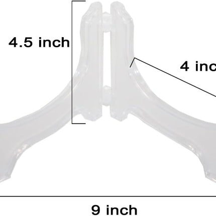 Display Stand Easel Bowl Stand for Display Large Deep Bowls, Platters and Deep Dishes Clear