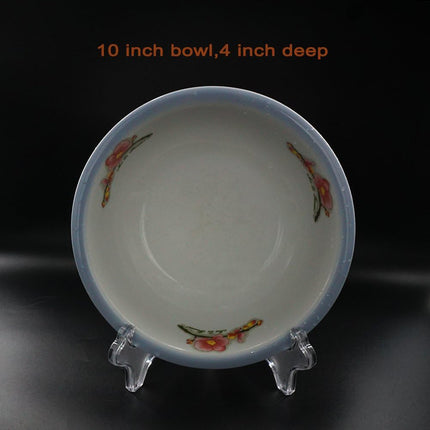 Display Stand Easel Bowl Stand for Display Large Deep Bowls, Platters and Deep Dishes Clear