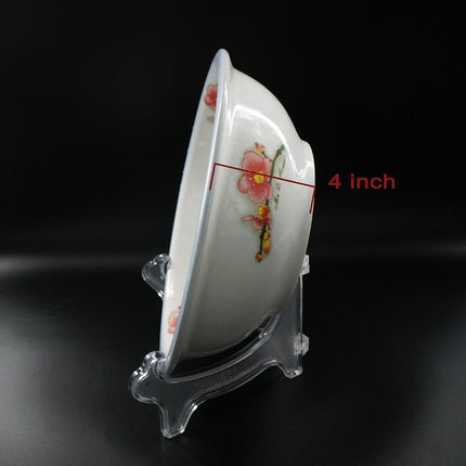 Display Stand Easel Bowl Stand for Display Large Deep Bowls, Platters and Deep Dishes Clear