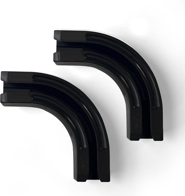 90 Degree Curved Connectors for Track Curtains Ceiling Mount/Wall Mount Ceiling Track for Curtains Room