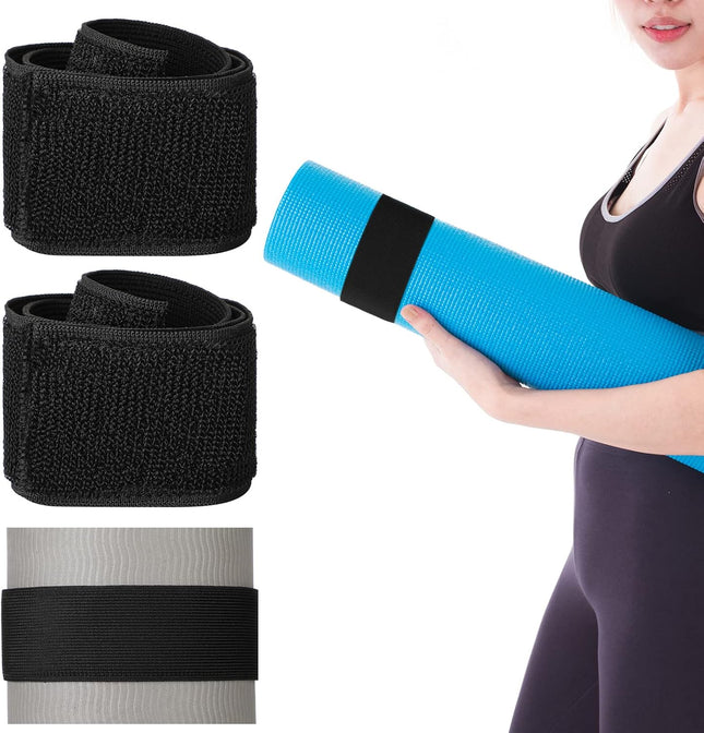 4 Pcs Nylon Yoga Mat Strap Stretchable Holder Straps Heavy Duty Bungee Straps Band Adjustable