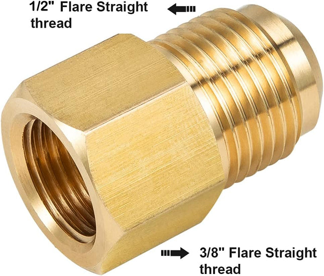 2pcs 3/8 Inch (5/8 -18UNF) Female Flare x 1/2 Inchï1 4 3/4 -16UNFï1 4 Male – product detail
