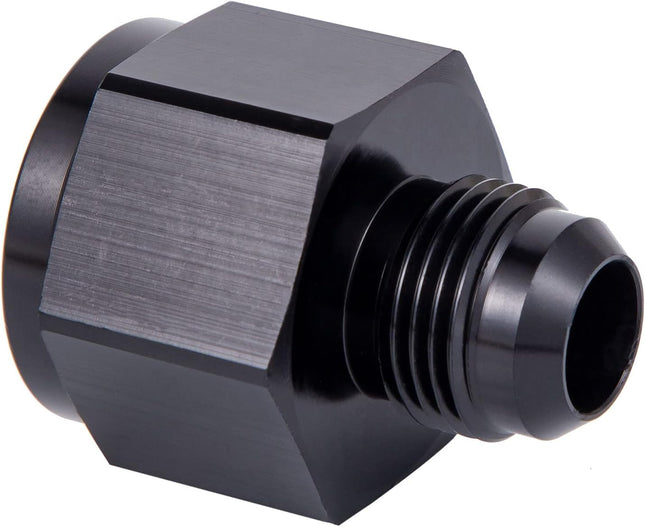 12AN Female to 8AN Male Flare Reducer Adapter Fitting Connector Aluminum Black(2PCS) – product detail