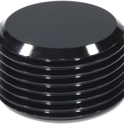 3/4 NPT Male Thread Allen Head Socket Pipe Plug Fitting Aluminum Black（2pcs）