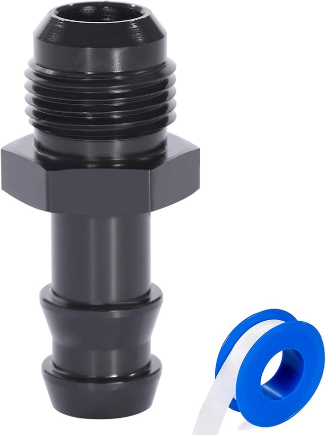 10AN Male Flare to 5/8 Hose Barb Straight Fitting Adapter Aluminum Blackï1 4 Push Hose Barb Fitting Adapter