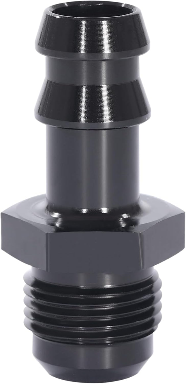 10AN Male Flare to 5/8 Hose Barb Straight Fitting Adapter Aluminum Blackï1 4 Push Hose Barb Fitting – product detail