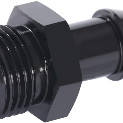 10AN Male Flare to 5/8 Hose Barb Straight Fitting Adapter Aluminum Black， Push Hose Barb Fitting Adapter