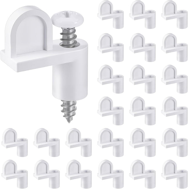 24 Pack 3/8 in Nylon Window Screen Clip with Screws Offset Clips for Fastens Storm Window Storm Panels