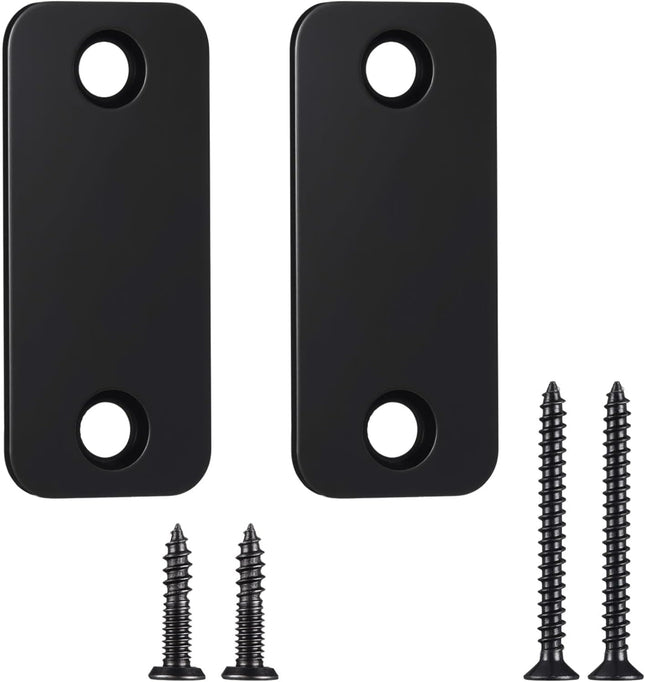 2 Set Door Hole Cover Plate 1 x 2-1/4 Stainless Steel Door Strike Filler Plate Latch Filler Increase Home