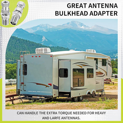 Cb Radio Antenna Heavy Duty So-239 Stud Mount Cb Antenna Standard 3/8 x 24 Threaded Stud Mount Adapter Accessories for Any 1/2" Hole