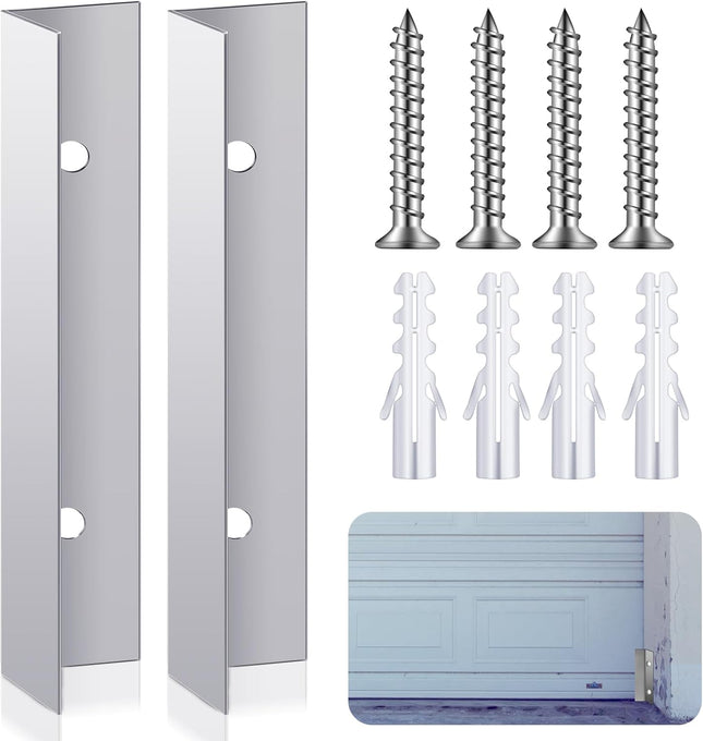 2 Pcs Aluminium Garage Door Mouse Guard Garage Door Side Seal Keep Prevent Rats Mice V1258-DP02-B-3428