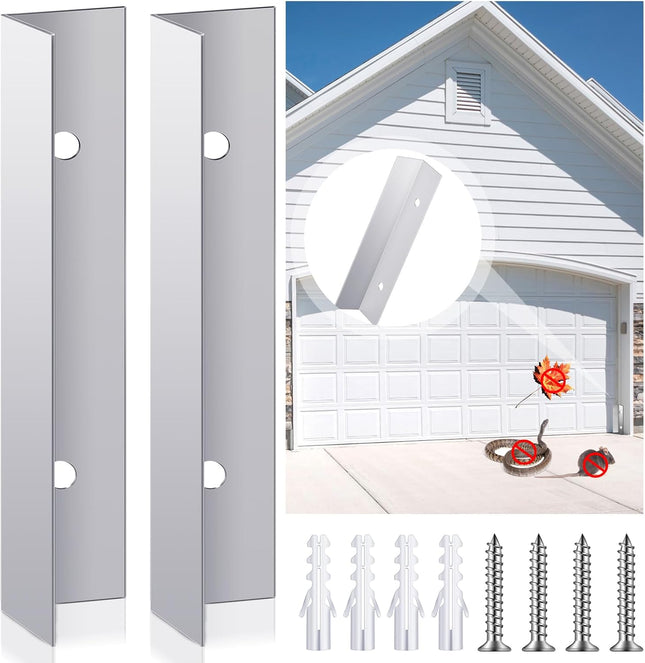 2 Pcs Aluminium Garage Door Mouse Guard Garage Door Side Seal Keep Prevent Rats Mice – product detail