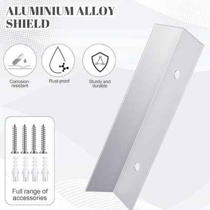 2 Pcs Aluminium Garage Door Mouse Guard Garage Door Side Seal Keep Prevent Rats Mice Snake Fallen Leaves Out Sunscreen Moisture Proof Permanent Fix Suitable for Residential and Commercial