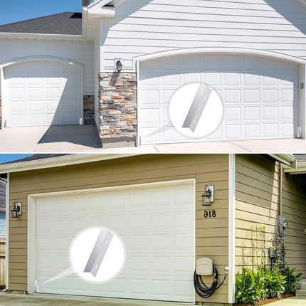 2 Pcs Aluminium Garage Door Mouse Guard Garage Door Side Seal Keep Prevent Rats Mice Snake Fallen Leaves Out Sunscreen Moisture Proof Permanent Fix Suitable for Residential and Commercial