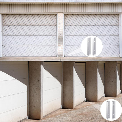 2 Pcs Aluminium Garage Door Mouse Guard Garage Door Side Seal Keep Prevent Rats Mice Snake Fallen Leaves Out Sunscreen Moisture Proof Permanent Fix Suitable for Residential and Commercial