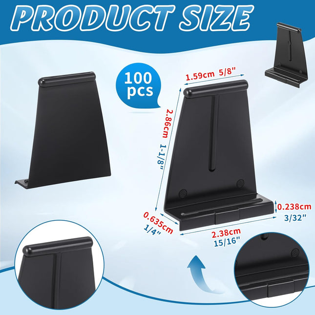 100 Pcs Window Screen Pull Tabs Black Plastic Screen Pull Tabs for Spline Channel Universal Window Repair – product detail
