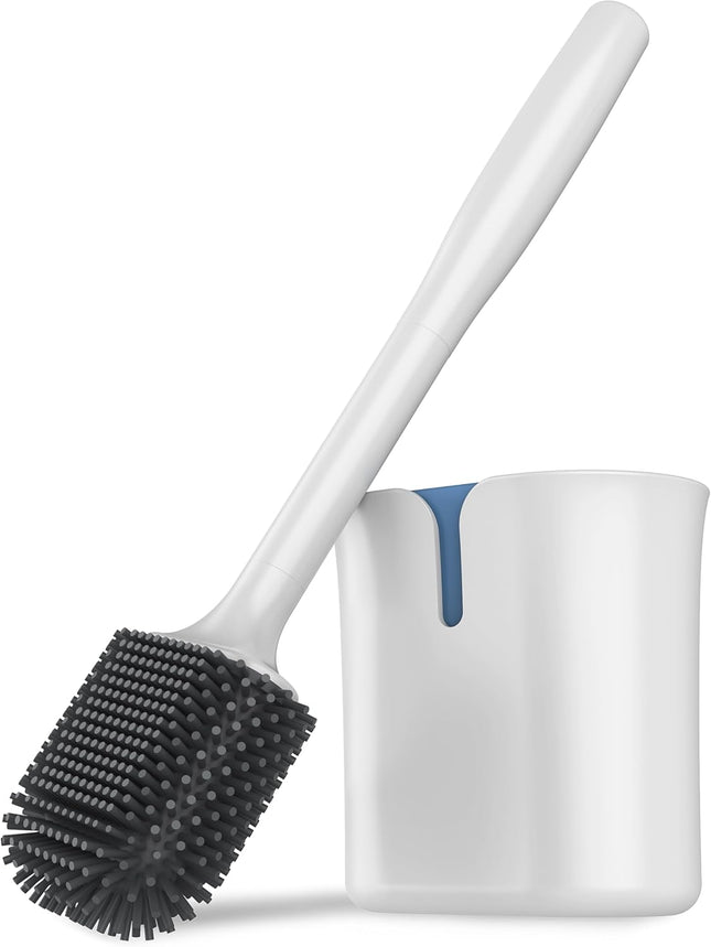 Toilet Brush and Holder Wall Mounted Toilet Brush for Bathroom Cleaning Compact Toilet Brush with Holder