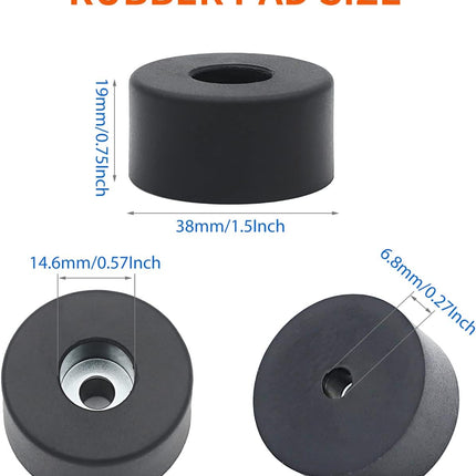 Air Compressor Isolator Pads - 8 Pack Replacement Rubber Feet 192310GS for Coleman Powermate, Sanborn & More - Also Ideal for Speaker Cabinets, Computer Desk, Sofa Cushions (E106661, D091007)