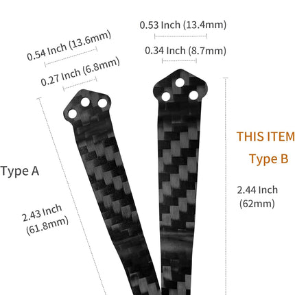 Carbon Fiber Pocket Clip Fits For Benchmade Bugout, Osborne, Bailout, Griptilian, 710, 551, 810, 940, 941, 943, 530, 707, 581 And More, Premium Custom-made Pocket Clip with 3 Pieces Screws, Black