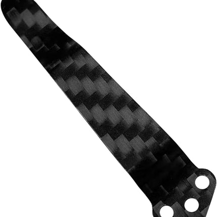 Carbon Fiber Pocket Clip Fits For Benchmade Bugout, Osborne, Bailout, Griptilian, 710, 551, 810, 940, 941, 943, 530, 707, 581 And More, Premium Custom-made Pocket Clip with 3 Pieces Screws, Black