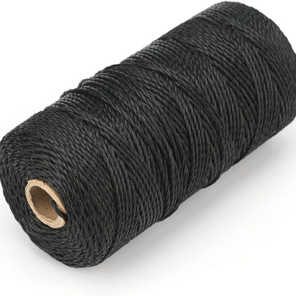 426 Feet Black Nylon Twine #36 Mason Nylon String Line, Gardening Nylon String, Durable Twisted Construction String Building Line for Climbing Plants, Gardening, Crafting
