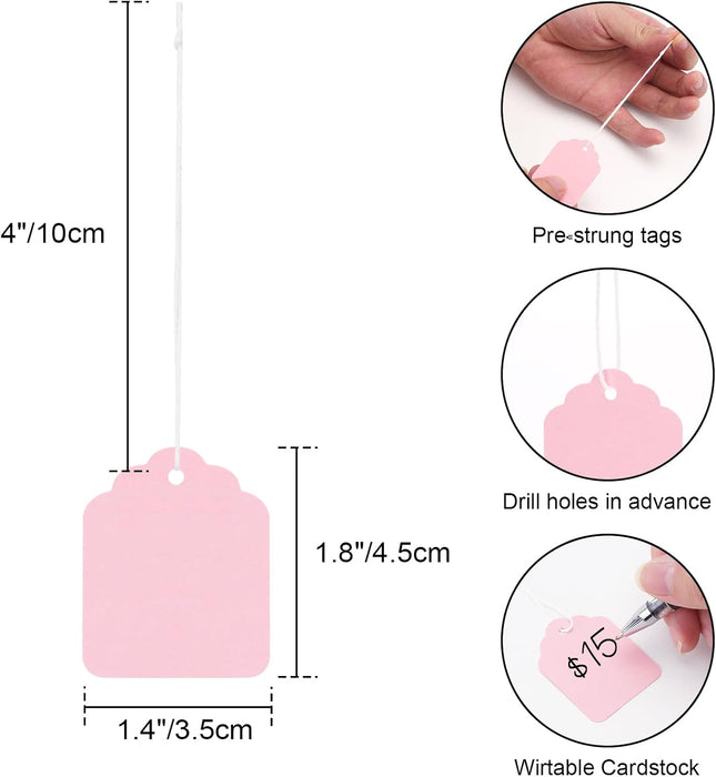 200Pcs Blank Tags with String – product detail