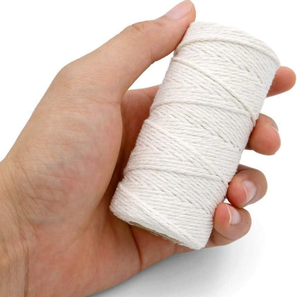 White Twine String and Gold Elastic Cord
