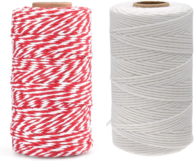 White Twine String and Red White Twine String V1258-DP02-B-3532