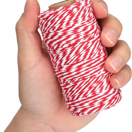 White Twine String and Red White Twine String