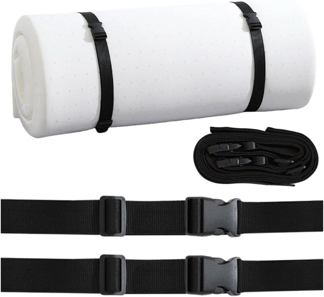 2 Pack Heavy Duty Adjustable Nylon Tie Down Straps with Quick-Release Buckles Yoga Mat Straps for