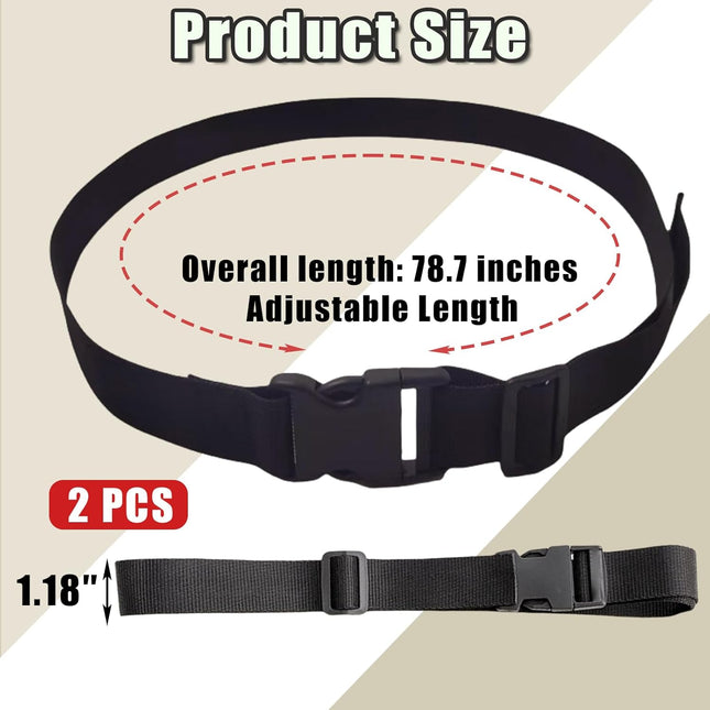 2 Pack Heavy Duty Adjustable Nylon Tie Down Straps with Quick-Release Buckles Yoga Mat Straps for – product detail