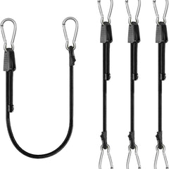 4 Pack 40 Inch Adjustable Carabiner Bungee Cords with Hooks Easy to Adjust from 35 V1258-DP02-B-3565