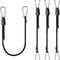 4 Pack 40 Inch Adjustable Carabiner Bungee Cords with Hooks Easy to Adjust from 35 V1258-DP02-B-3565