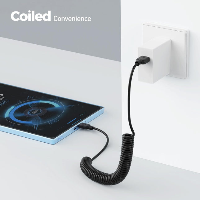 2-Pack Coiled Micro USB Cable (Coiled Micro USB to USB2.0) 2-4 Feet – product detail